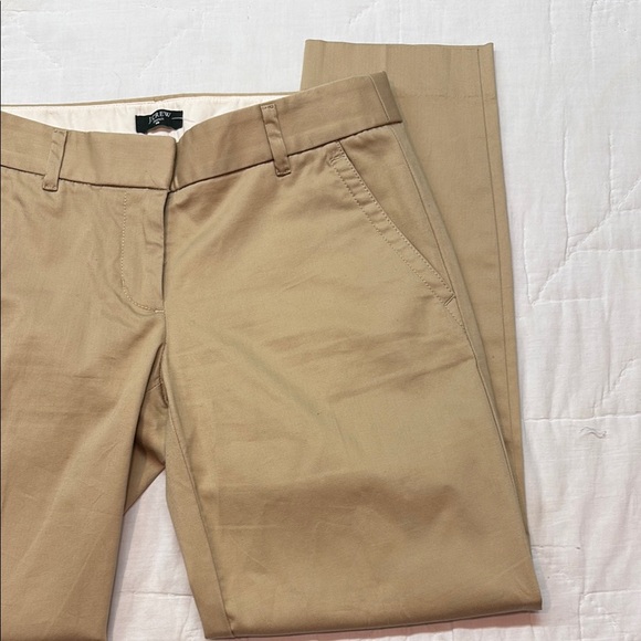 J. Crew Factory City Fit Stretch Tan Fitted Chinos NWT - Picture 3 of 8